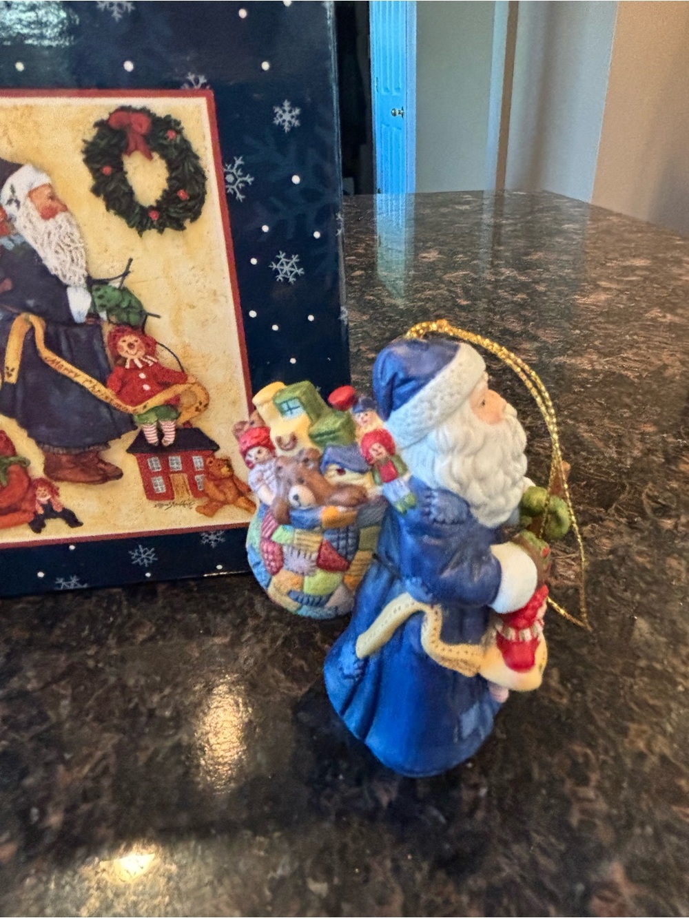 Vintage Lang Christmas Ornament - Santa Bell